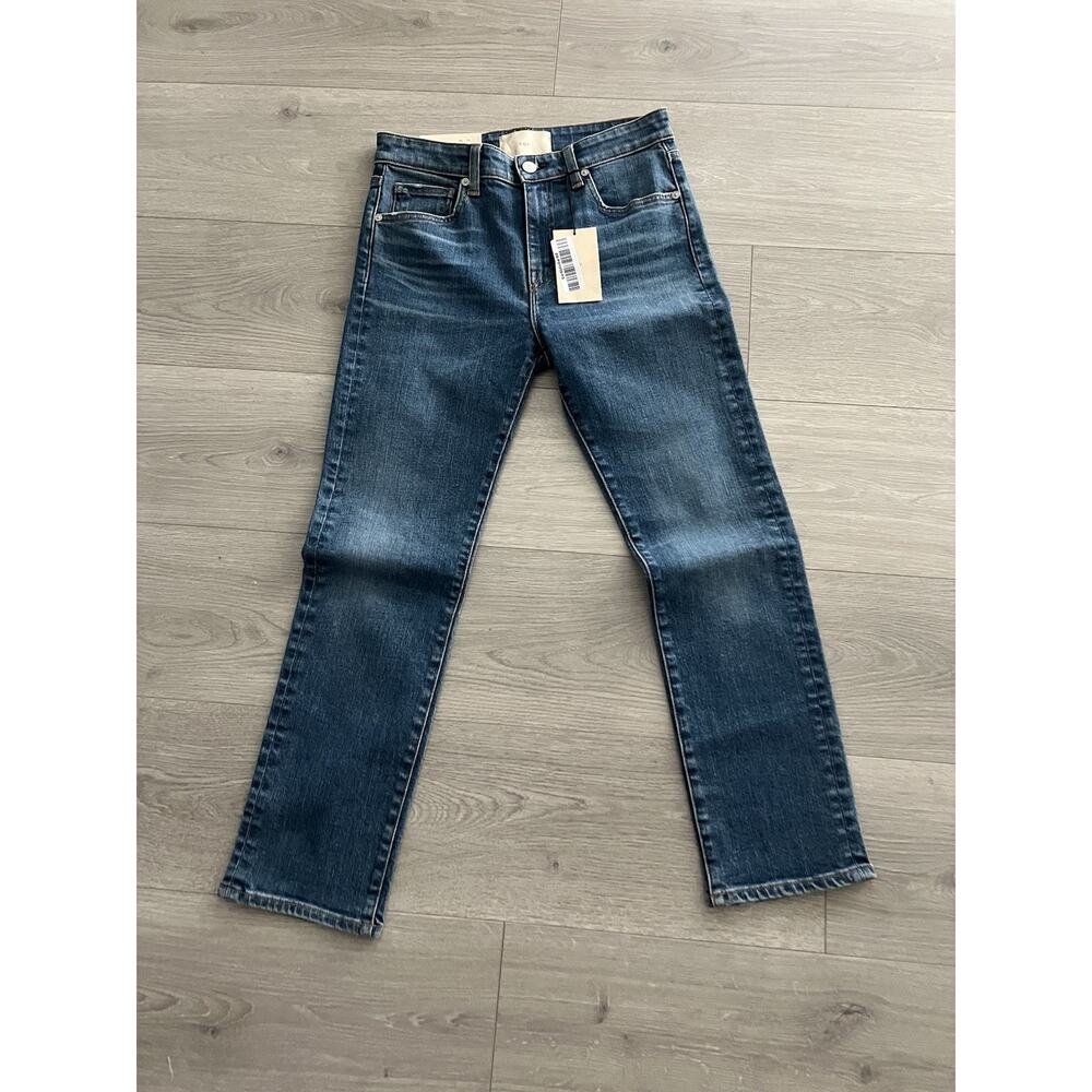 CQY Slim Straight Selvedge Denim Jeans 26x31, Blue, USA Made